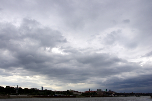 Warszawa - chmury nad Starówką