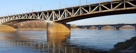 Mosty: kolejowy i Poniatowskiego