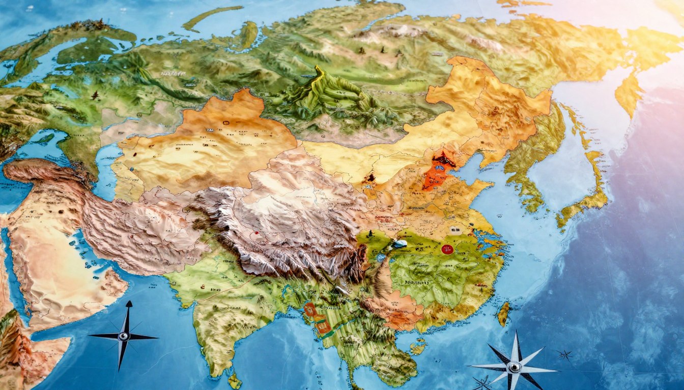 Z kim graniczą Chiny