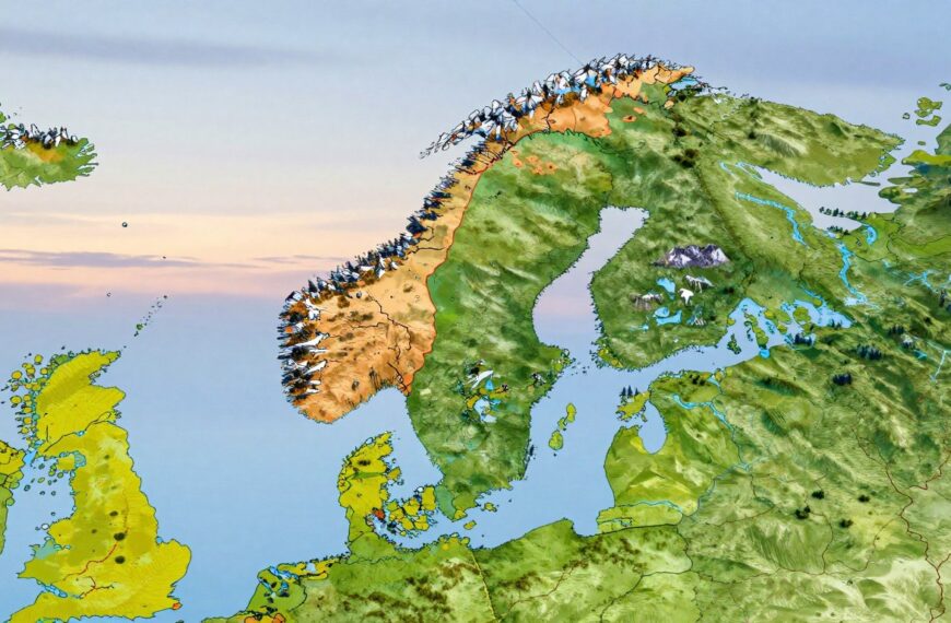 Z kim graniczy Norwegia – granice na Półwyspie Skandynawskim