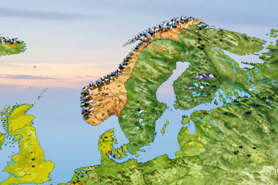 Z kim graniczy Norwegia